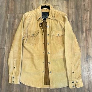 Lucky Brand suede leather long sleeve.